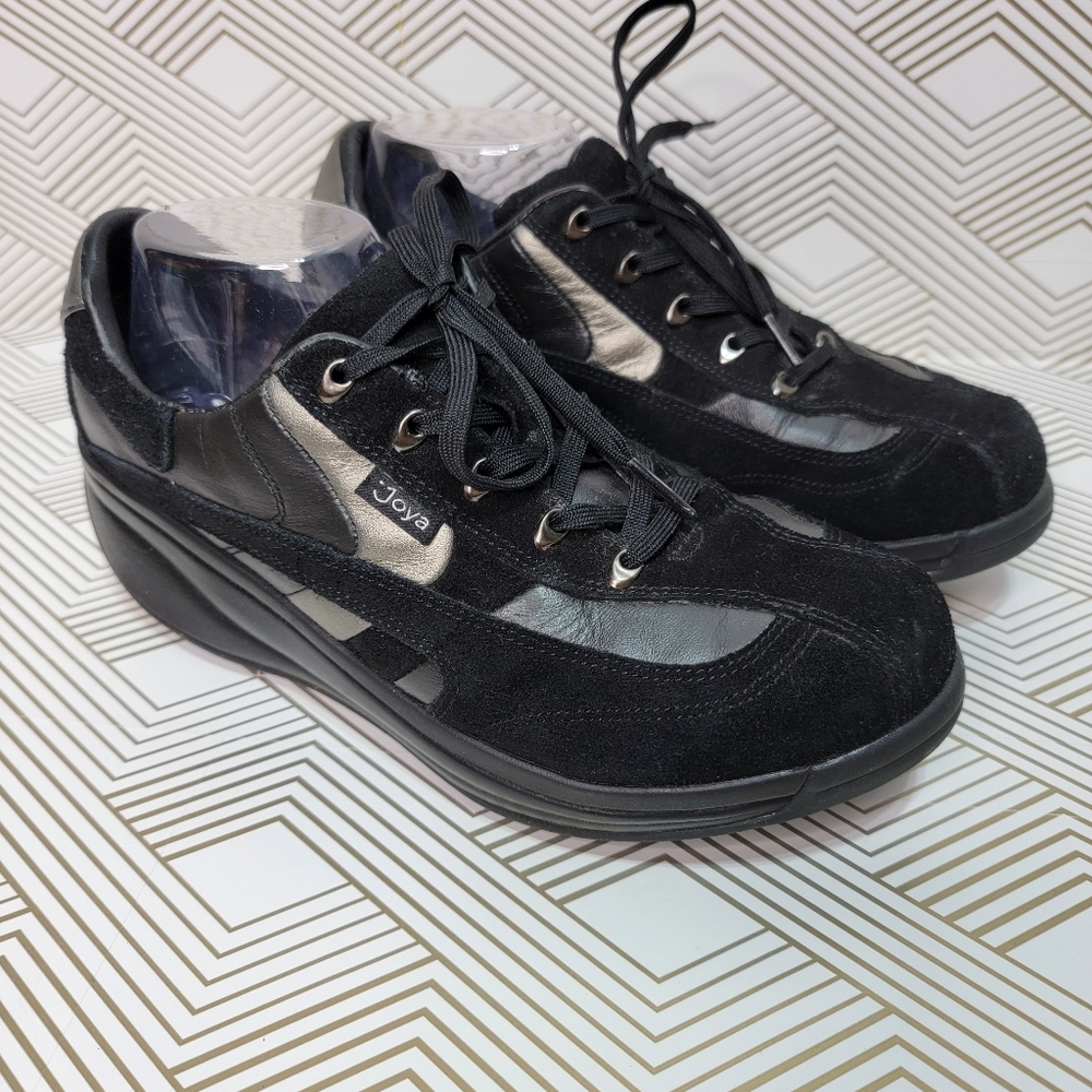 JOYA Swiss Ortholite Shape Up Women's Size 9.5 Walking Shoes Venezia Black.